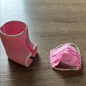 🔥 5/$25 - Our Generation 18” doll - Pink Leg Cast and Face Mask Set